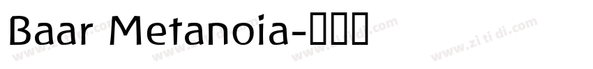 Baar Metanoia字体转换